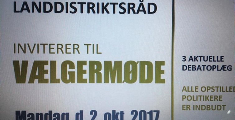 Vælgermøde i Bakkehallen 2. okt. 2017